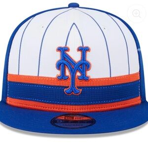 New York Mets Kids Blue & Orange Snapback Hat Sz 6 3/4 NWOT